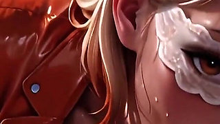 Fast Action - Blindfolded Beach Blonde - Deepthroat, Tongue and Facial Until the Sun Goes Down