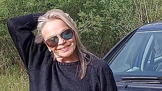 Granny Plays with Her Tits!