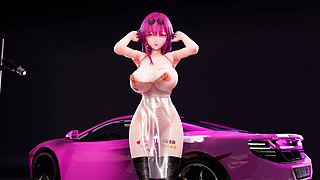 [mmd] Kafka Hot Pink Milk Chain Milk Milk Jumping Egg Obscene Pattern