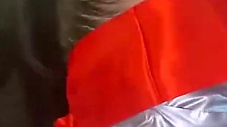 Latina Tied up and Gagged with a Tape Wrap (smaller Size)