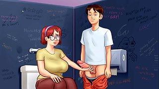 Big natural boobs, hentai gameplay, summertime saga eve