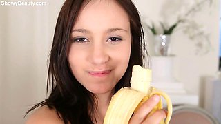 Emi, Sophia  Viktory Lesbian Banana Threesome