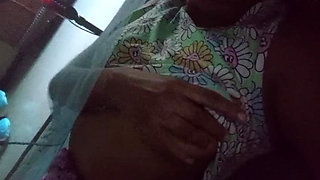 Sri Lankan Girl Musterbation in bath room with Dildo Lust with Big Boobs and wet Pussy