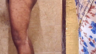 POV Indian Stepmom Caught in Bathroom and Having Horny Feeling in the Pussy