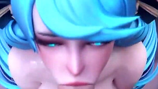 League of Legends Slut Making a Gooner Cum with Her Beautiful Feet