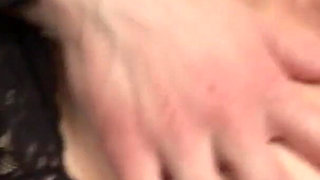 Horny hairy chick banged by his big black cock on the bed