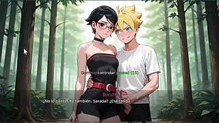 Sarada enjoys for the first time