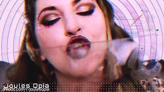 Plexiglass Kisses Lipstick Fetish Asmr