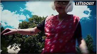 Kinky German Granny In Cosplay Bends Over Outdoors... What She Does Next Will Make You Rock Hard