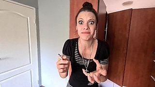 Skinny Girl Degrading Boyfriend for Wearing Her Clothes