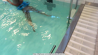 I'm Learning to Swim in the Local Nudist Clubs's Swimming Pool, Lesson 01