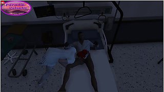 Car Toon - Paradis Celeste Episode 4 Season 1 : Nurse. Dirty Talk French Canada