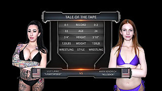 Lily Lane Vs Maya Kendrick Female Wrestling