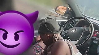 Cars Pass by While She Suck My Dick