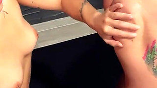 Oil Sex Wrestle: Kiara Star Vs Mars Solo - Sex Fight, Oil Wrestling, Oil Fetish, Topless, Asian, Scissorhold, Scissoring, Pigtai