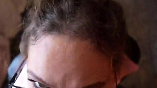 Step mom's facial cumshot after bukkake - best sex!