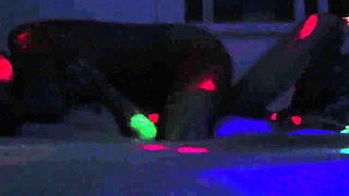 Romantic Couple Almost Break Bed and Camera in Sex Party