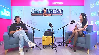 Busty Mayaofi Goes Wild On The Machine and Ends Up Asking For All The Cameramans Cum On Her Face