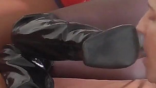 White Black Teen Princess Boot Licking! a Slave Bobby Has to Clean the Boots of Ebony Pearl Keysha