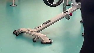 Cumshot in the Face in the Gym