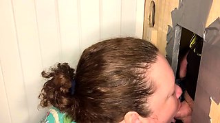 Glory Hole Blowjobs and Brunettes