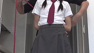 Shibari Video - Asian Schoolgirl in Ropes Gets Magicwanded