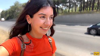 Crazy Girl Sucking Dick in the Bushes - Huge Facial Public Cumwalk