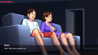 Summertime Saga Part 32 By DarkCookie - Got His Dick Ride By Big Ass MILF Stepmom