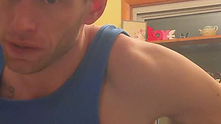 Bend Emo Girl Over Kitchen. Stool in Bright Airy Kitchen Dirty Talk Whole Time