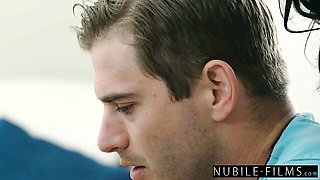 Ball sucking sex with rough Alina Lopez and Nathan Bronson from Nubile Films