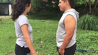 I Find a Cute Latina Working Out and I Invite Her to Fuck