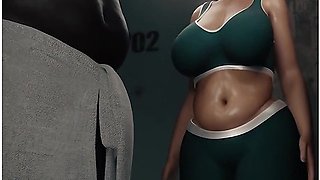 Car Toon - Gym Slut Fucked Hard By Bbc In The Steam Room