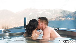 Hot brunette dirt with divine Alberto Blanco and Gianna Dior from Vixen