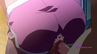 Horny Anime Schoolgirl Bent Over Desk for Intense Sex