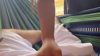 Wife Masturbates Me In Public Because She Likes To Feel The Risk Of Being Caught