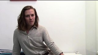 Solo Australian Leoroy Grips His Dick Tight And Strokes Hard