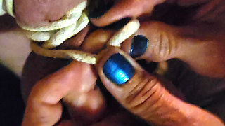Goode Girl Has Rope Play and Ballbusting Fun
