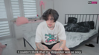 Stepsister Catches Me Fucking Sex Doll with Her Nudes Then Replaces the Doll and Takes My Huge Cock