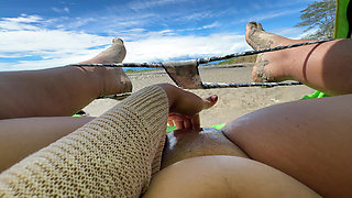 I Like to Touch Myself Until I Reach Orgasm on the Beach While Being Watched