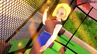 Android 18 Enters College to Continue Fucking Gohan - Dragon Ball Zex Series