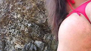 Let's Slap My Ass in Red Bikini