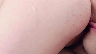 Slippery Busty Teen Gets Rough Ass Fucked