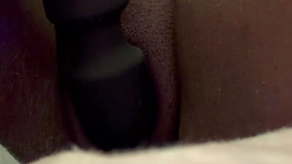 Young Hot Ebony using Vibrators