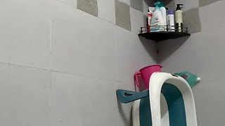 Indian Mom Shower Striptease