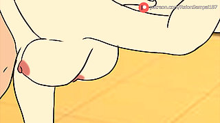 Amy Wong + Velma and Daphne Scooby Doo + Hinata Naruto - Hentai Compilation