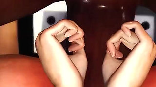 Jessica 5000 in action! Small wet tight pussy and a big black cock