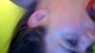 Amateur housewife blowjob and handjob with cumshot