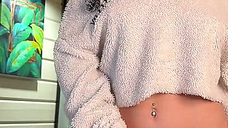 Sandy Loves to Rub Her Clit with Fingers and on Her Hard Dildo Toy