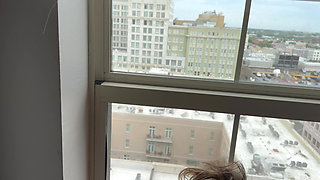 Anal Behind the Glass makes her Cum.