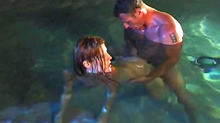 Redhaired Bimbo Ann Kelley and Muscular Stud Pascal St. James Enjoy Underwater Sex